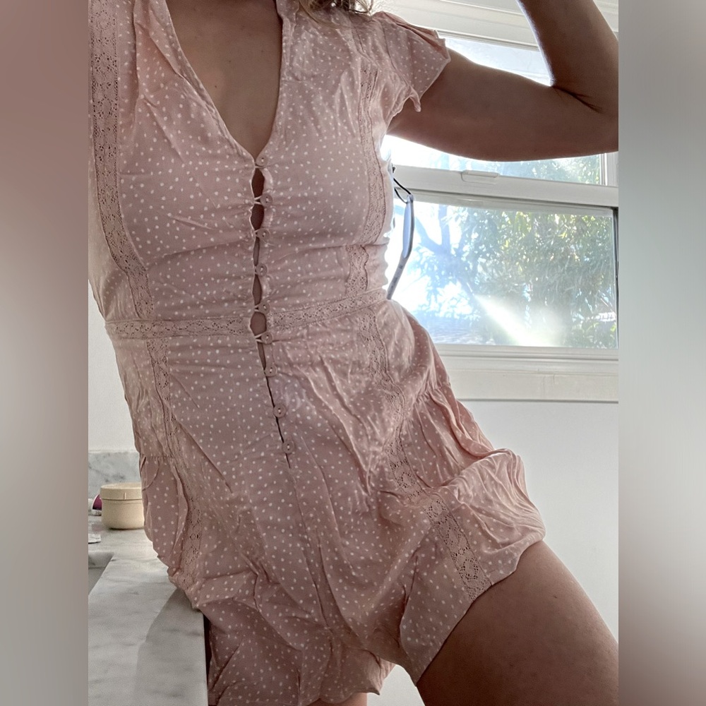 Amuse Society NEW cute sexy and fun polka dot romper women’s size xs